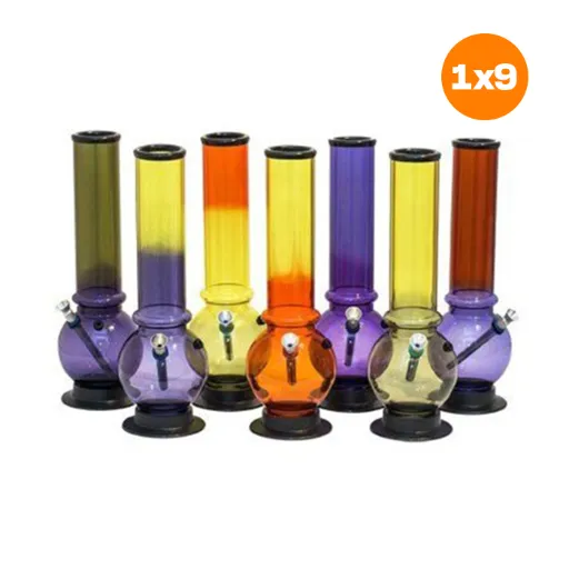 [ST1BOX] Acrylic Bong, Colored, Ice, With Ball, approx. 29.5 cm | VE9