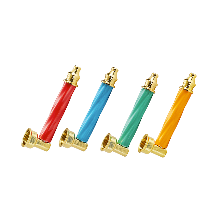 Champ high Gedrehtes Metallrohr, 9 cm