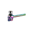 Champ high Rainbow Skull Glaspfeife, 13 cm