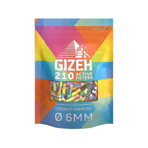 [ZU4S-210] Gizeh ACTIV Filter Slim 210, Rainbow, 6mmø