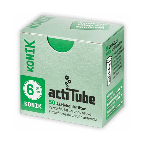 [ZU6KONIK] Actitube 6mmø KONIK Activated Carbon Filter 1x 50 Pack
