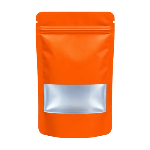 [MBW14085OR] Mylar Bag Small Window, 140 X 85 mm, VE 50, Orange