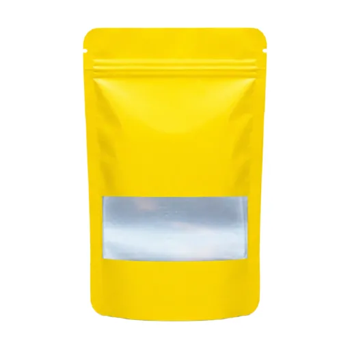 [MBW14085YL] Mylar Bag Small Window, 140 X 85 mm, VE 50, Yellow