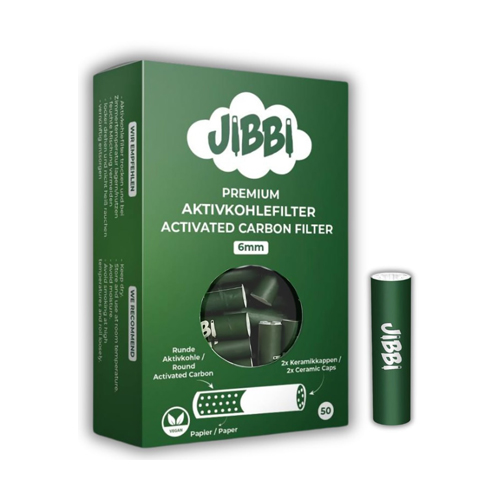 [JIB6MM] JIBBI Activated Charcoal Filters, 6 mm Ø, VE 50