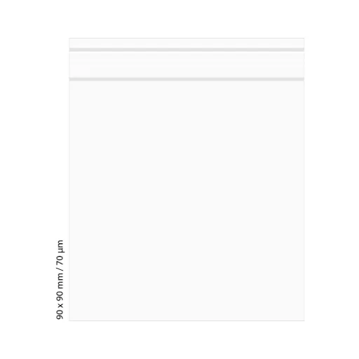 [LD997] Poly Bag 90 X 90 mm, 70 µ, VE 500, Plain Clear