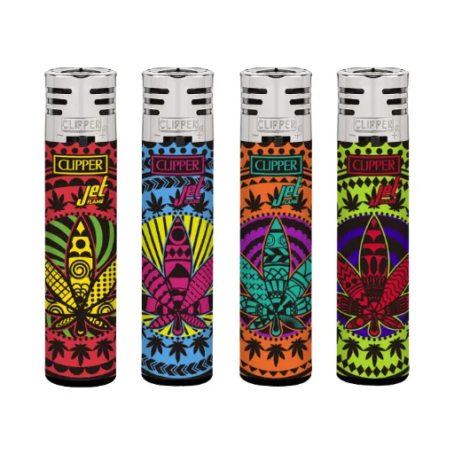 [CL2642] Clipper Classic Large Jet Flame MANDALA LEAVES-VE48